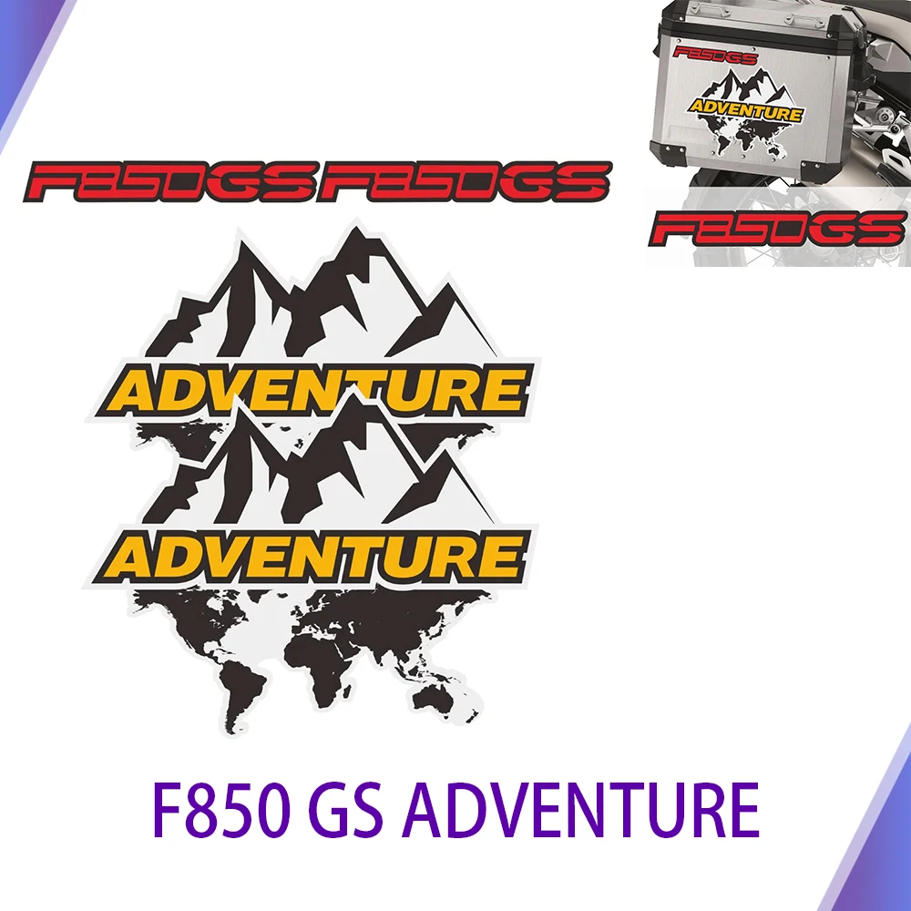 

For BMW F850GS F850 GS Adventure Motorcycle Stickers Decal 850 Top Side Tail Panniers Luggage Aluminium Box Case