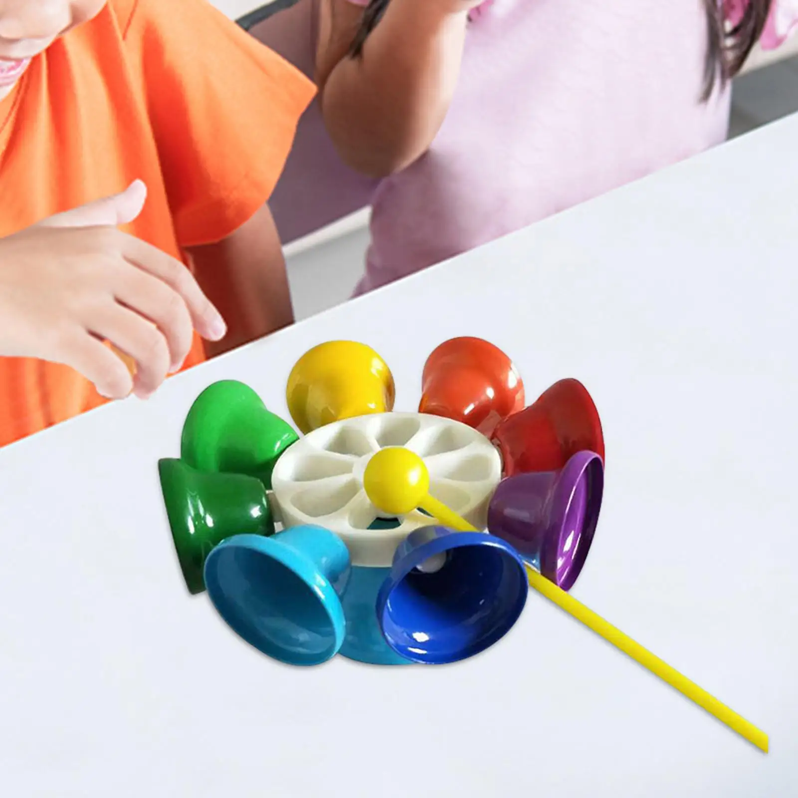 Hand Bell Toys para meninos e meninas, 8 notas, instrumento musical, material para festa