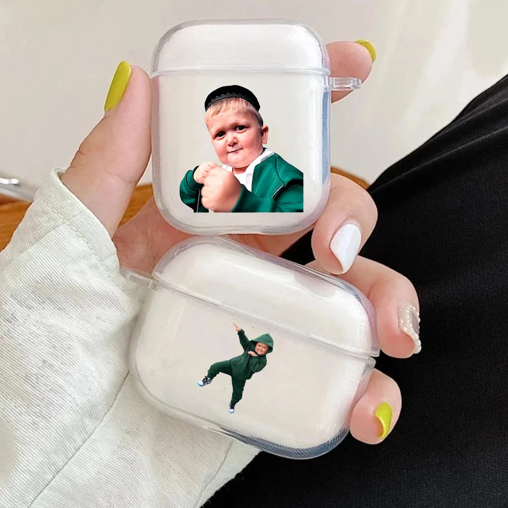 Hasbulla Magomedov Case for Airpods 4 Cartoon Protector Cover Box Airpods 1 2 3 4 Pro Air Pod Wireless Bluetooth Earphone Box