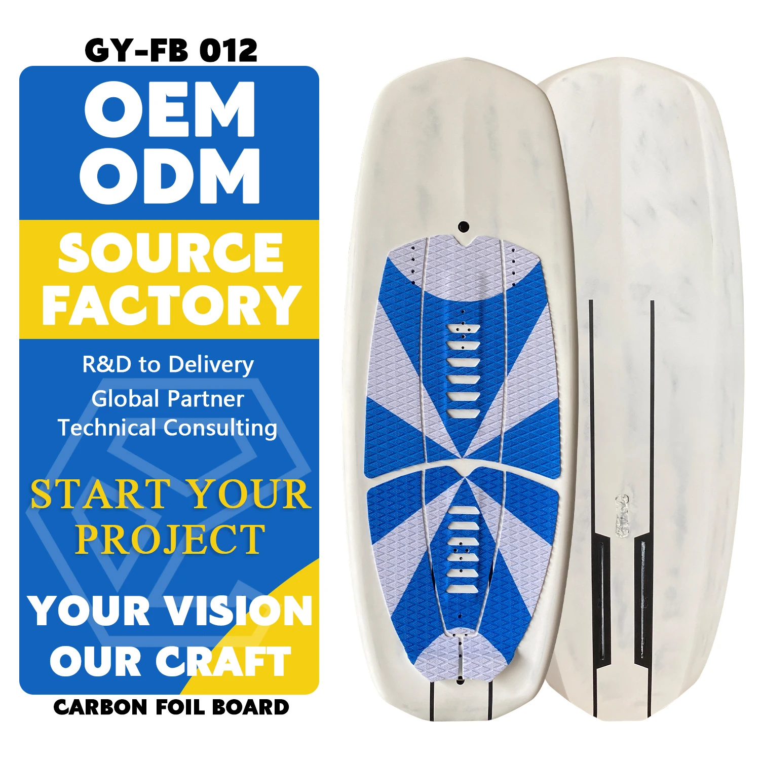 Ala de surf de carbono personalizada de 50-120L para windfoil, kitesurf, hydrofoil, surf, downwind, pumping, SUP, Efoil y tablas de foil.