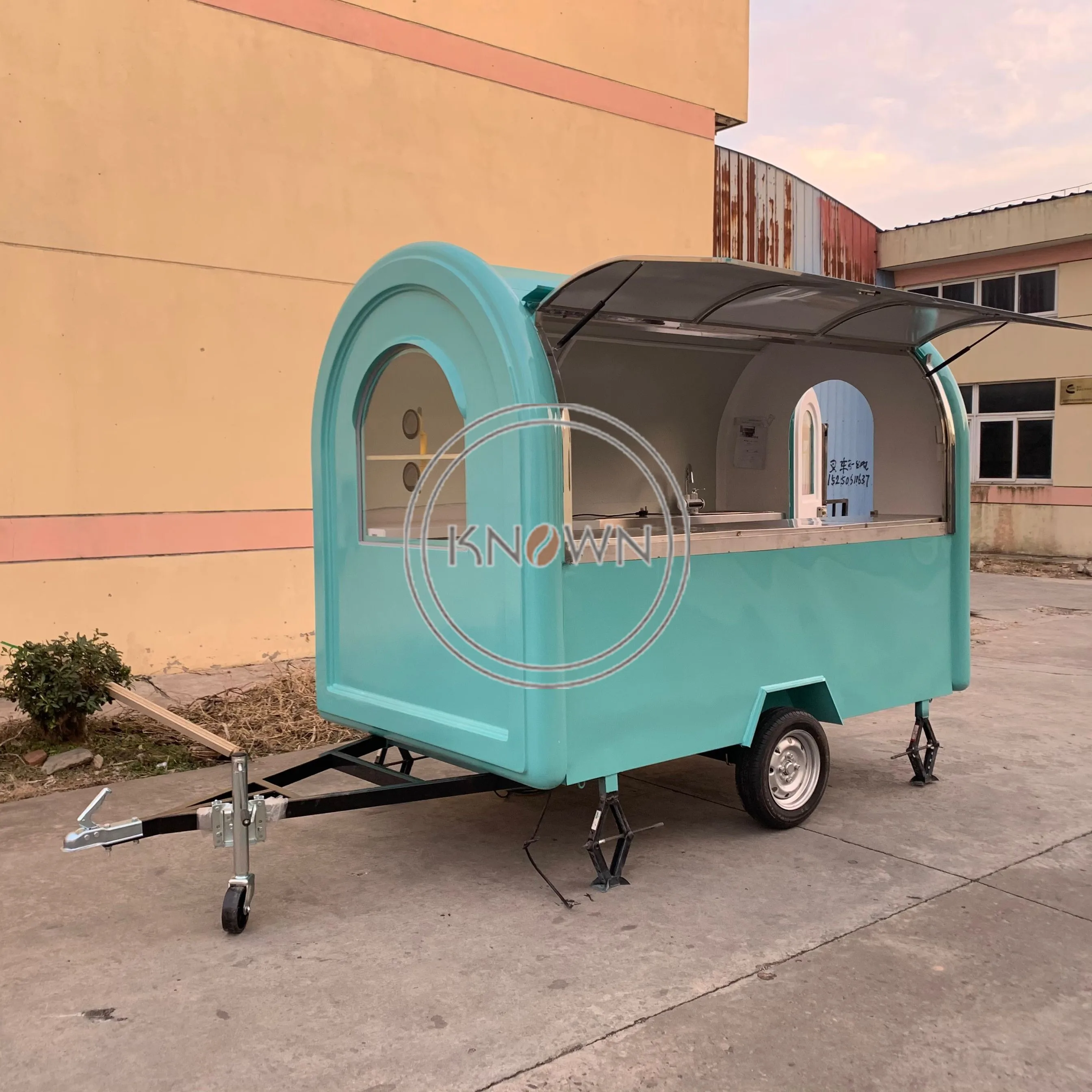 OEM Mobile Fast Food Trailer support Customization Coffee Hot Dog Food Vending Van Catering Concessions Cart