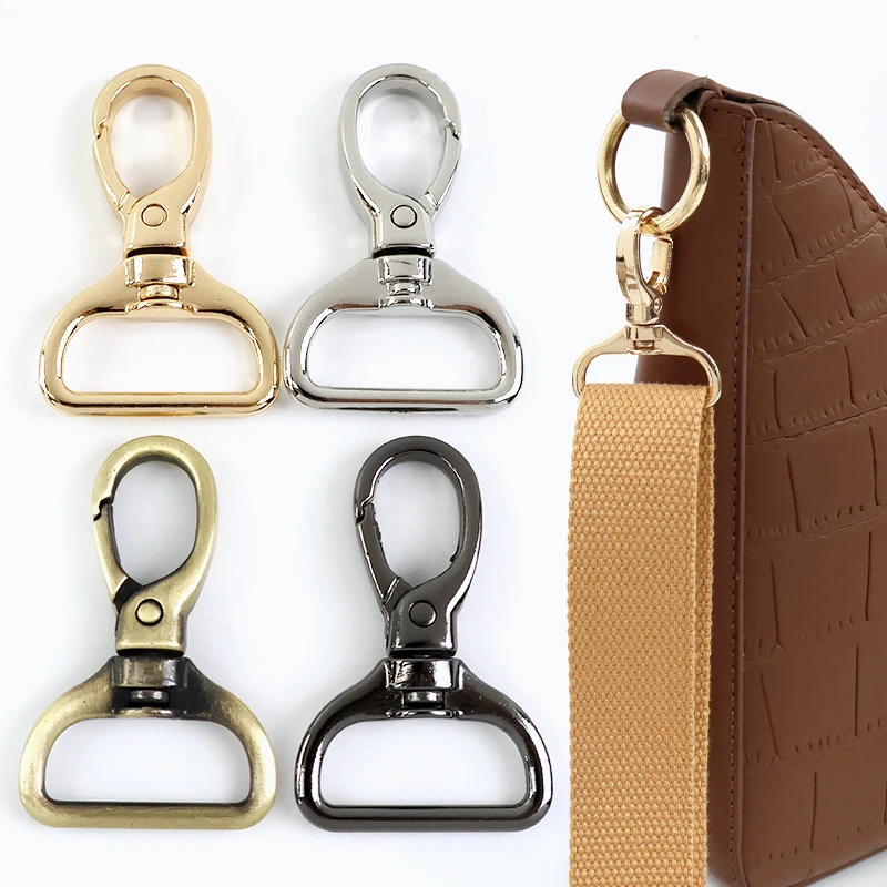 

5/10Pcs 15-32mm Metal Lobster Clasp Keychain Swivel Buckle for Webbing Strap Hook Carabiner Snap Clip Bag Belt Trigger buckles