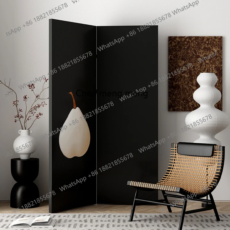 Screen partition living room hotel exhibition hall mobile entrance minimalist decoration, folding folding screen