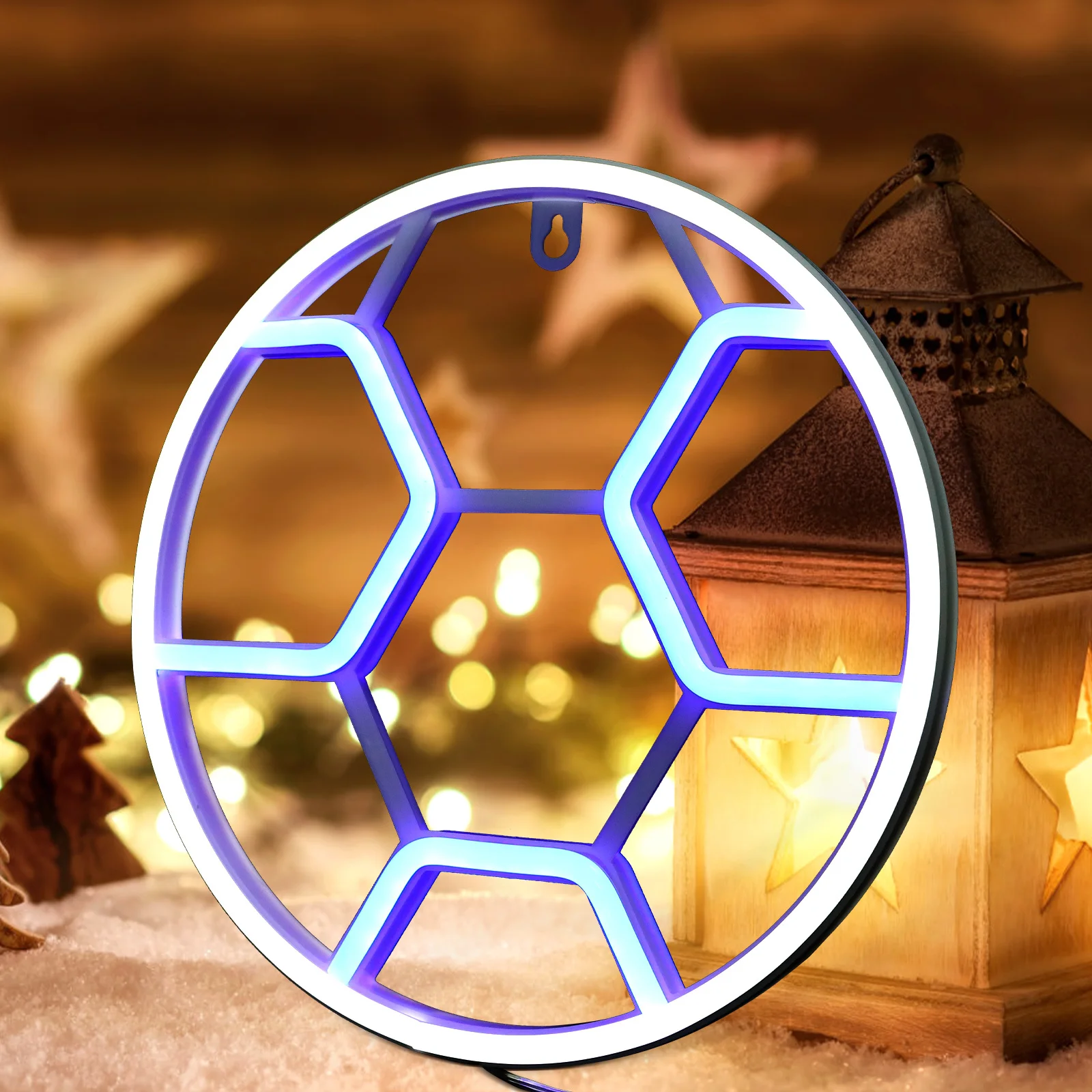 Led كرة القدم تسجيل ضوء النيون لغرفة النوم جدار ديكور الجمالية غرفة الديكور معلقة Led النيون تسجيل المنزل حفل زفاف