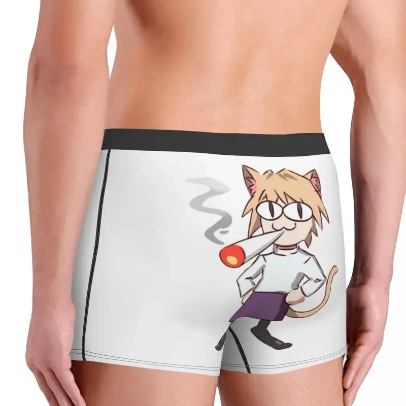 Neco Arc-ropa interior de Anime para fumar, calzoncillos elásticos, Bóxer, gato, chica, moda masculina