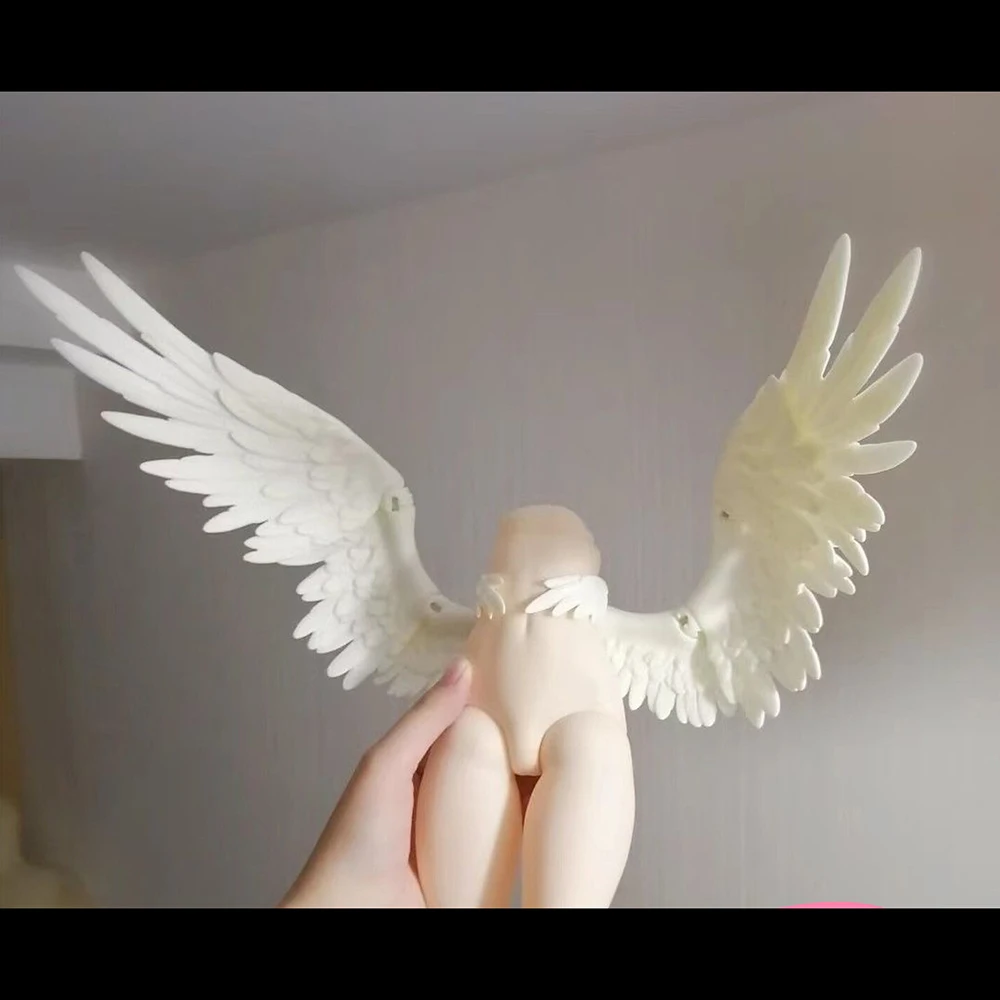 

1/6 1/4 крыла куклы BJD, материал из смолы для куклы BJD, крылья ангела, аксессуары для кукол «сделай сам», игрушка