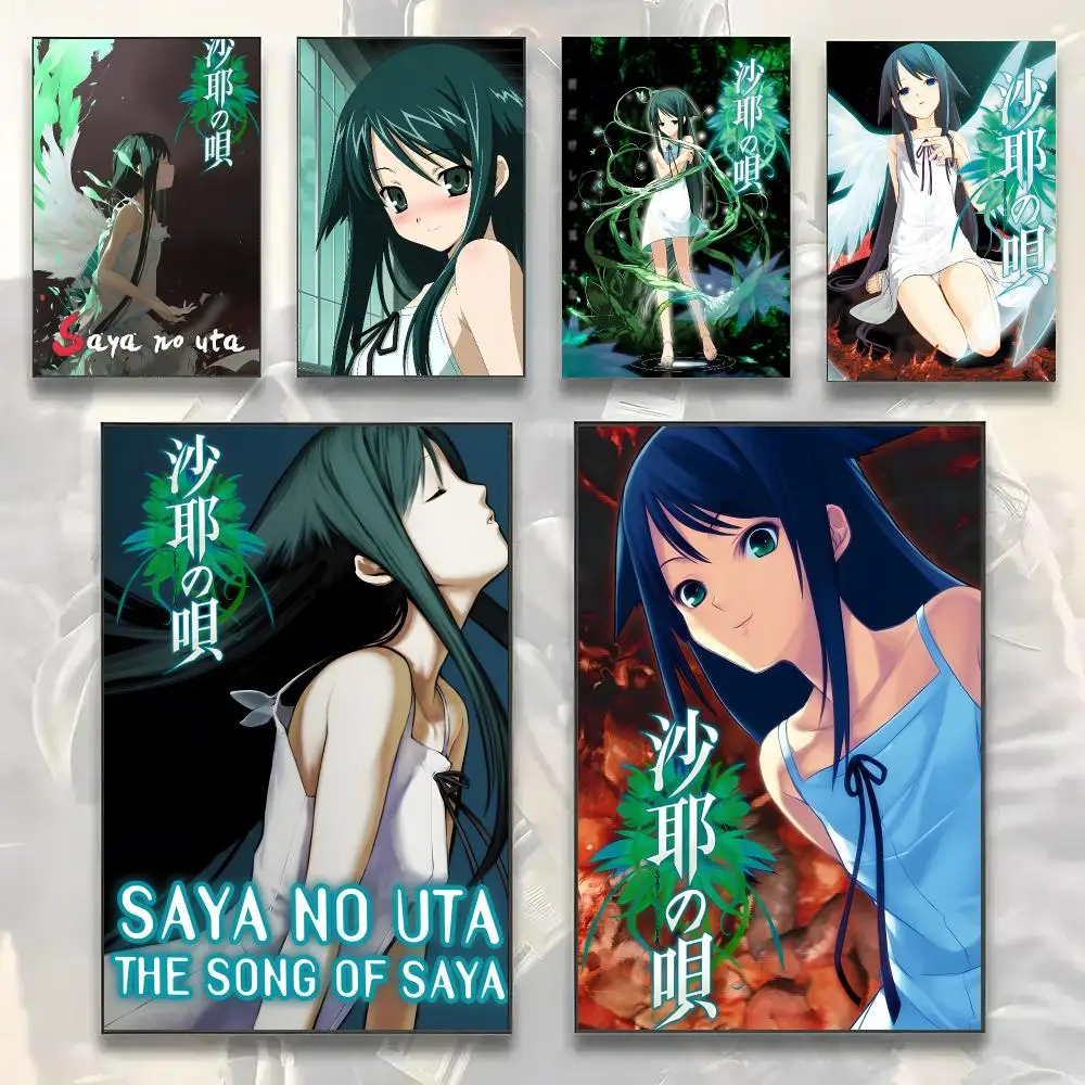 Game S-Saya no Uta The Song of Saya Painting Calligraphy Modern Canvas Wall Art Prints for Living Room Decor | Wall Decals