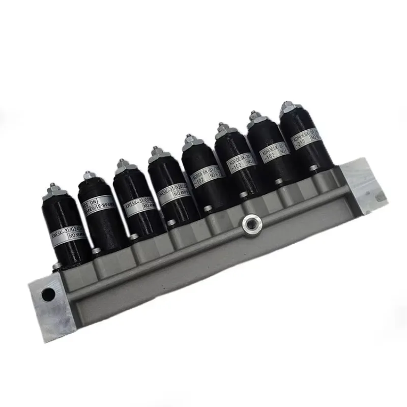 Electromagnetic valve group, rotary electric lock, hydraulic pump, excavator accessories