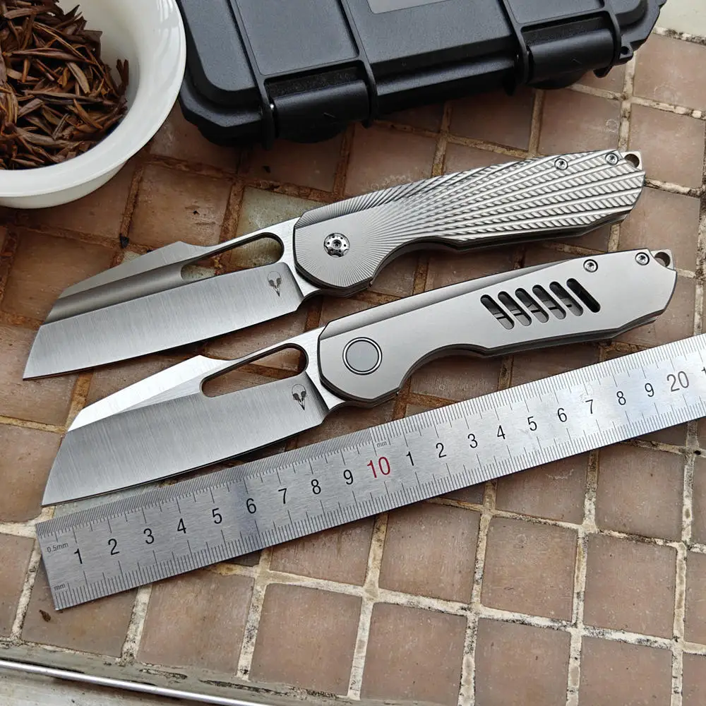 JUFULE 2026 Strix Front Flipper Titanium Handle Ceramic Bearings Pocket EDC Tool Camping Outdoor 154CM Steel Blade Utility Knife