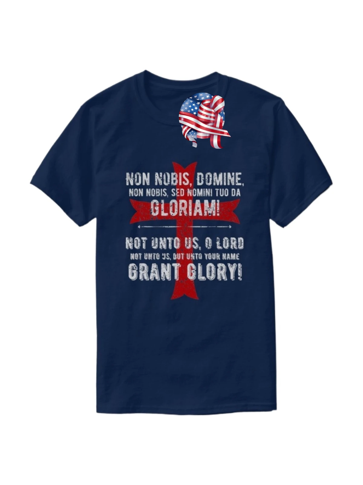 

Knights Templar Distressed Cross Non Nobis Gloriam T-Shirt 100% Cotton O-Neck Summer Short Sleeve Casual Mens T-shirt Streetwear