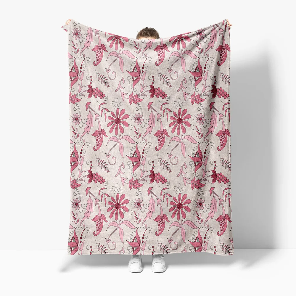 

Детское одеяло с цветочным рисунком, мягкое вязаное одеяло с милым цветочным принтом, детское постельное белье, подарок для девочек, одеяло для малышей