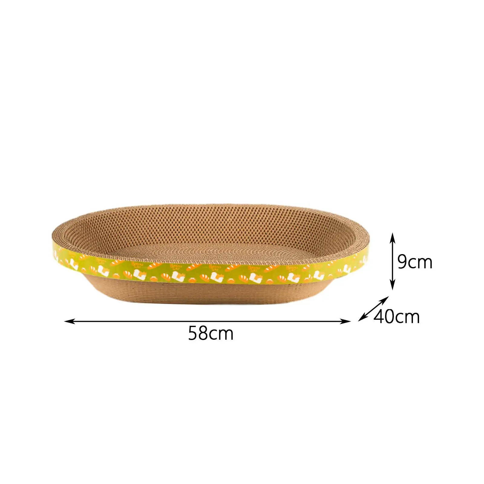 Lounge Bed Oval Cat Scratcher Mat Scratching Board Furniture Protection Cat Scratching Pad Kitten Training Grinding Play Toy