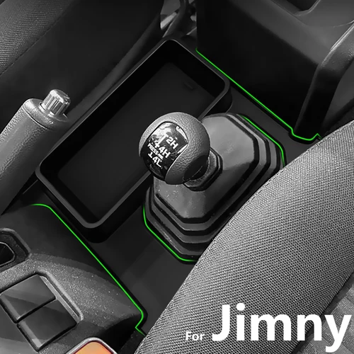 Imagen 2 del producto Para Suzuki Jimny 2019 2020 2021 2022 2023 2024 2025 JB74 JB64 caja de almacenamiento de palanca de cambios de coche accesorios organizadores de consola central