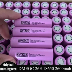 Original DMEGC INR18650-26E 18650 Battery Real Capacity 2600mah High Quality Rechargable  Lithium Batteries for Battery Packing