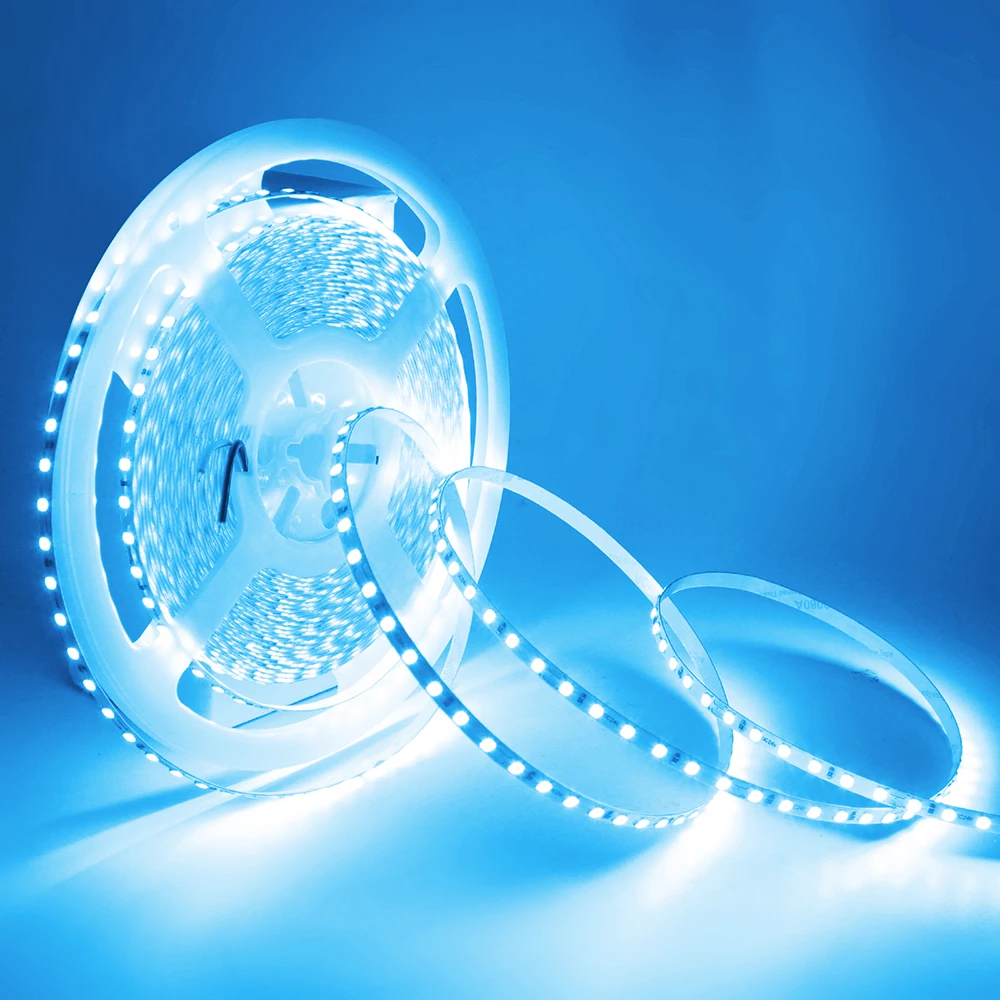 12V 24V 5m 10m LED Strip 5mm 8mm PCB Light 2835 120Leds/m White Red Pink Purple Ice Blue Flexible Tape Backlights for Decoration