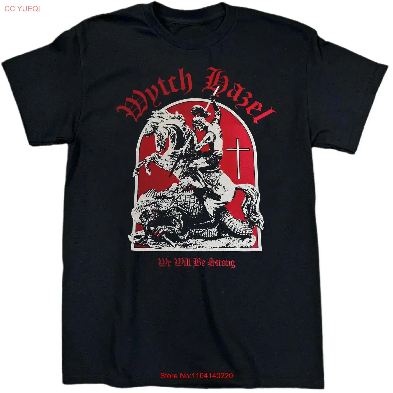 New WYTCH HAZEL Band We Will Be Strong Cotton Black All Size T Shirt TT333 vintage Washed Versatile Breathable Slightly Soft