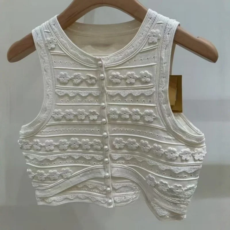 

Svel Knitted Cardigan with Embroidery Long Midi Skirt for Women Spring Summer 2025 Commute Sle Slim Fit