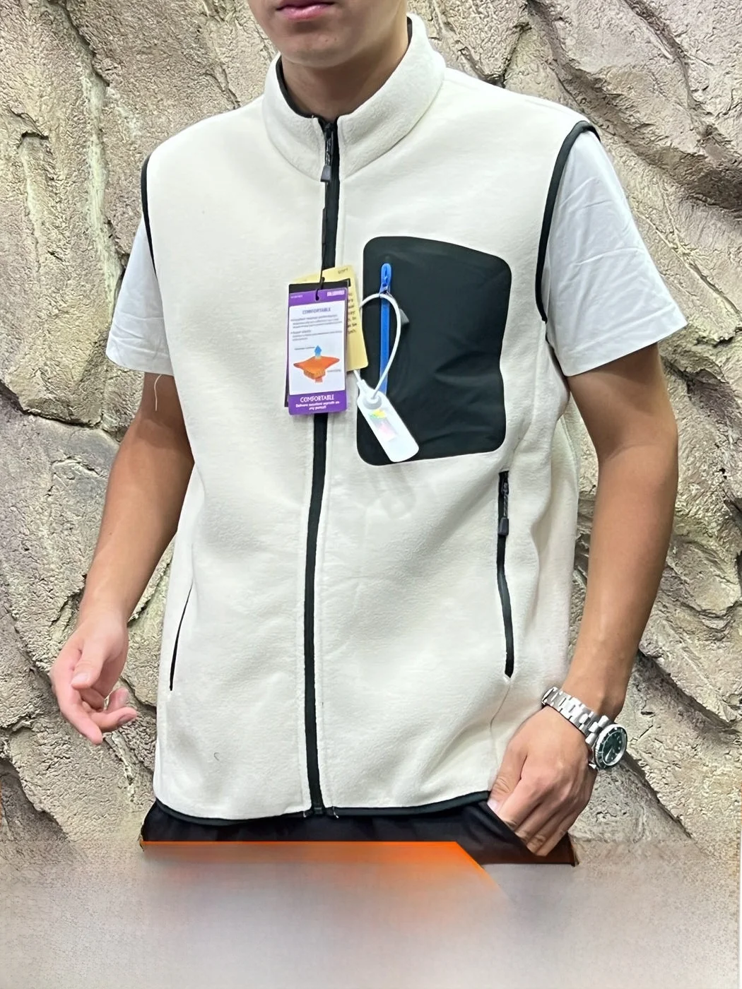Functionality Style! Heat Retention Fleece Vest! Skin-friendly Breathable! Quick Dry Couple Sweater for Autumn And Winter