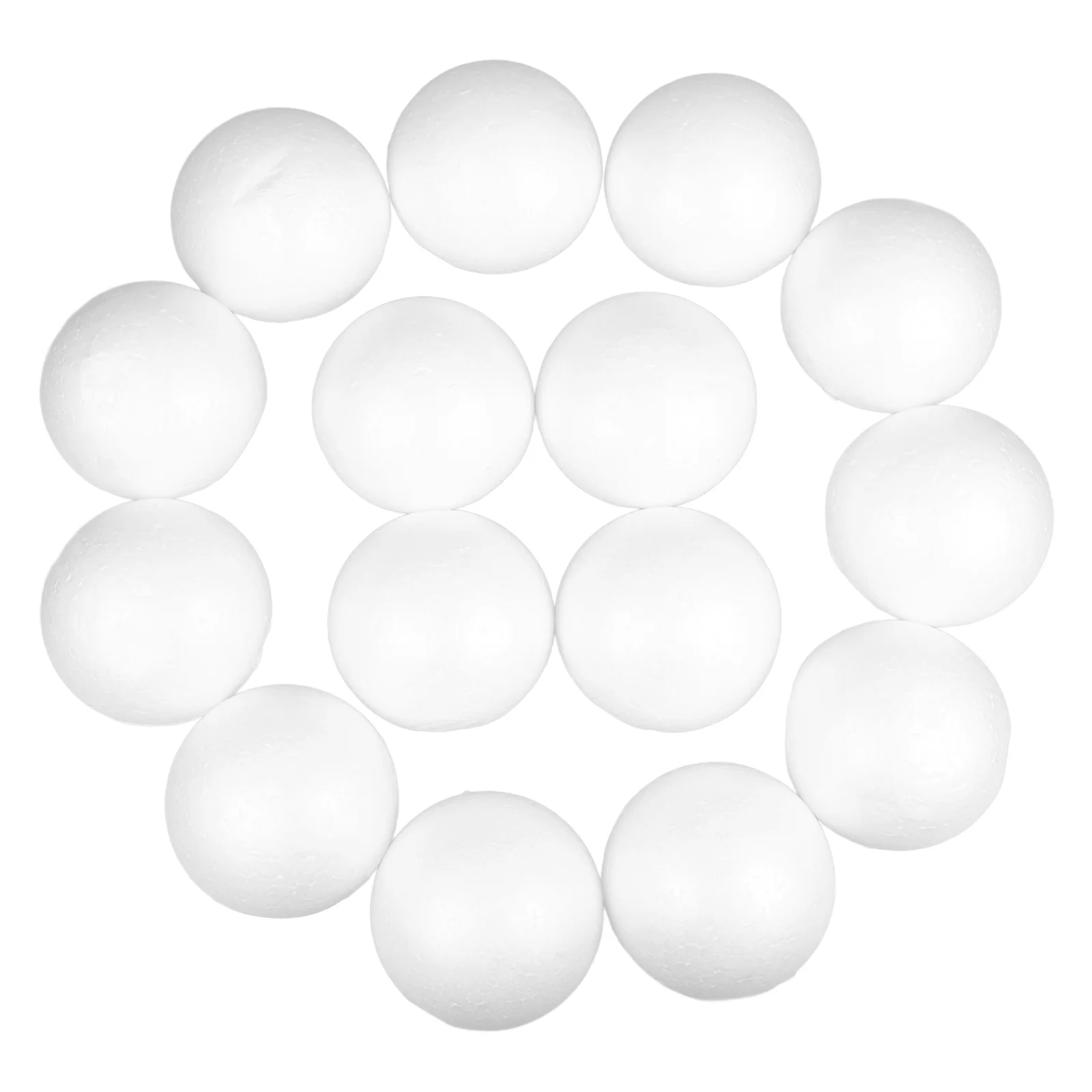 

15 pcs Foam Balls White Semicircle Craft Supplies Children Activities Christmas Decorations DIY Projects Eco Material