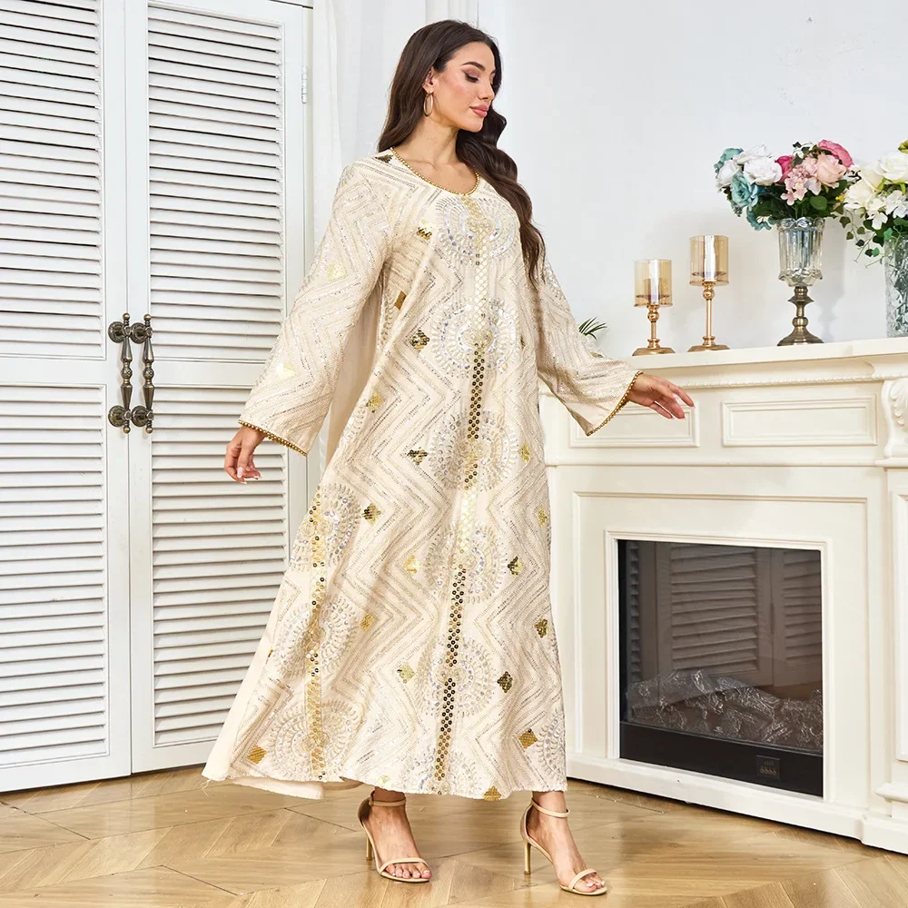 robe-abaya-musulmane-africaine-pour-femmes-Elegante-broderie-et-paillettes-robe-de-soiree-modeste-longue-robe-de-ceremonie-tenue-islamique
