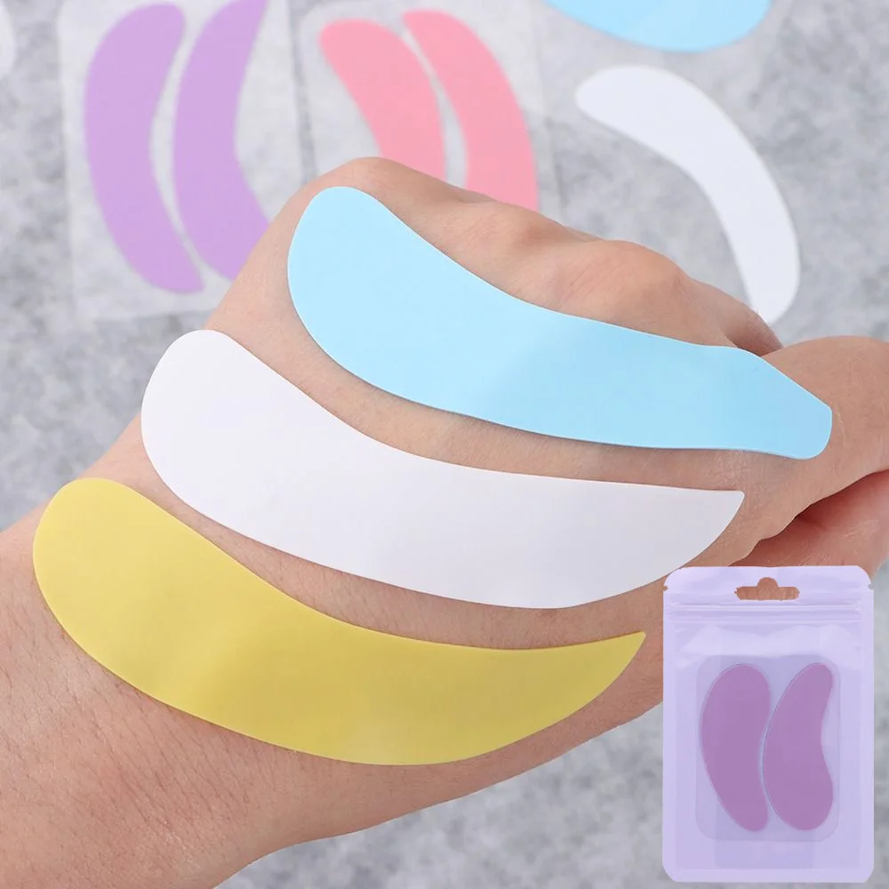 Coussinets pour les yeux réutilisables en Silicone, 1 paire, Extension de cils sous les yeux, patchs collants pour Extension de cils, outils de maquillage