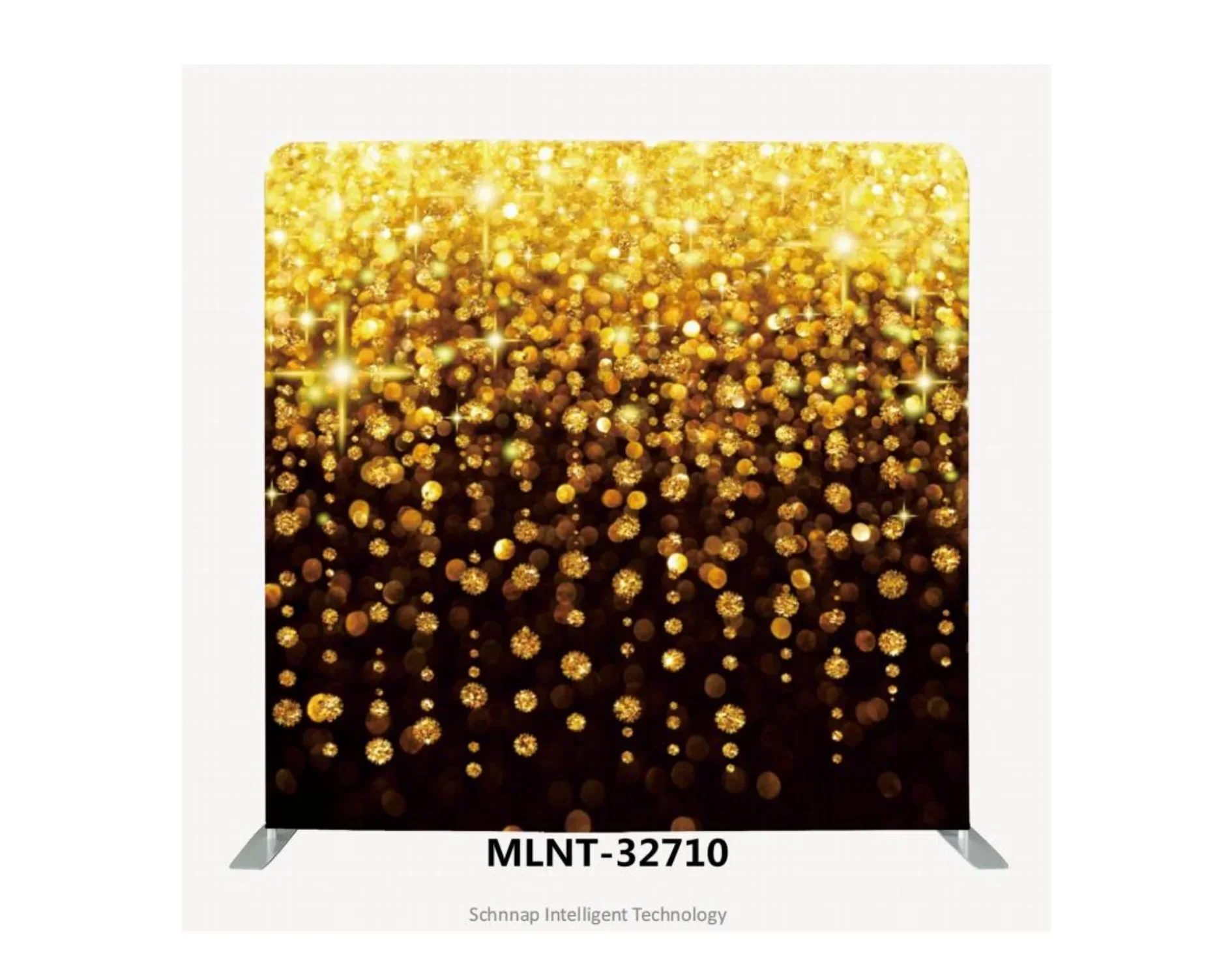 Hot SalesBlack Gold Tension Fabric Pillow Case Photo Booth Backdrop Stand Wedding Decoration Supplies