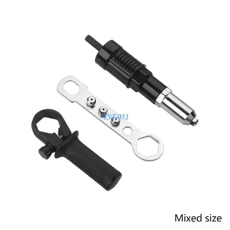 E15A Электрические заклепки адаптер адаптер заклепки гайки бухгалкие сосовые сопла беспроводной заклепки