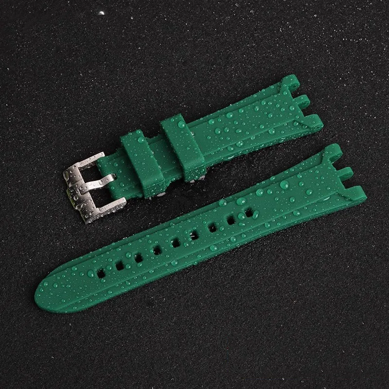 24mm High quality double notch watch strap For Versace V-RACECHRONO Silicone rubber strap watch strap GTM accessories - view 3
