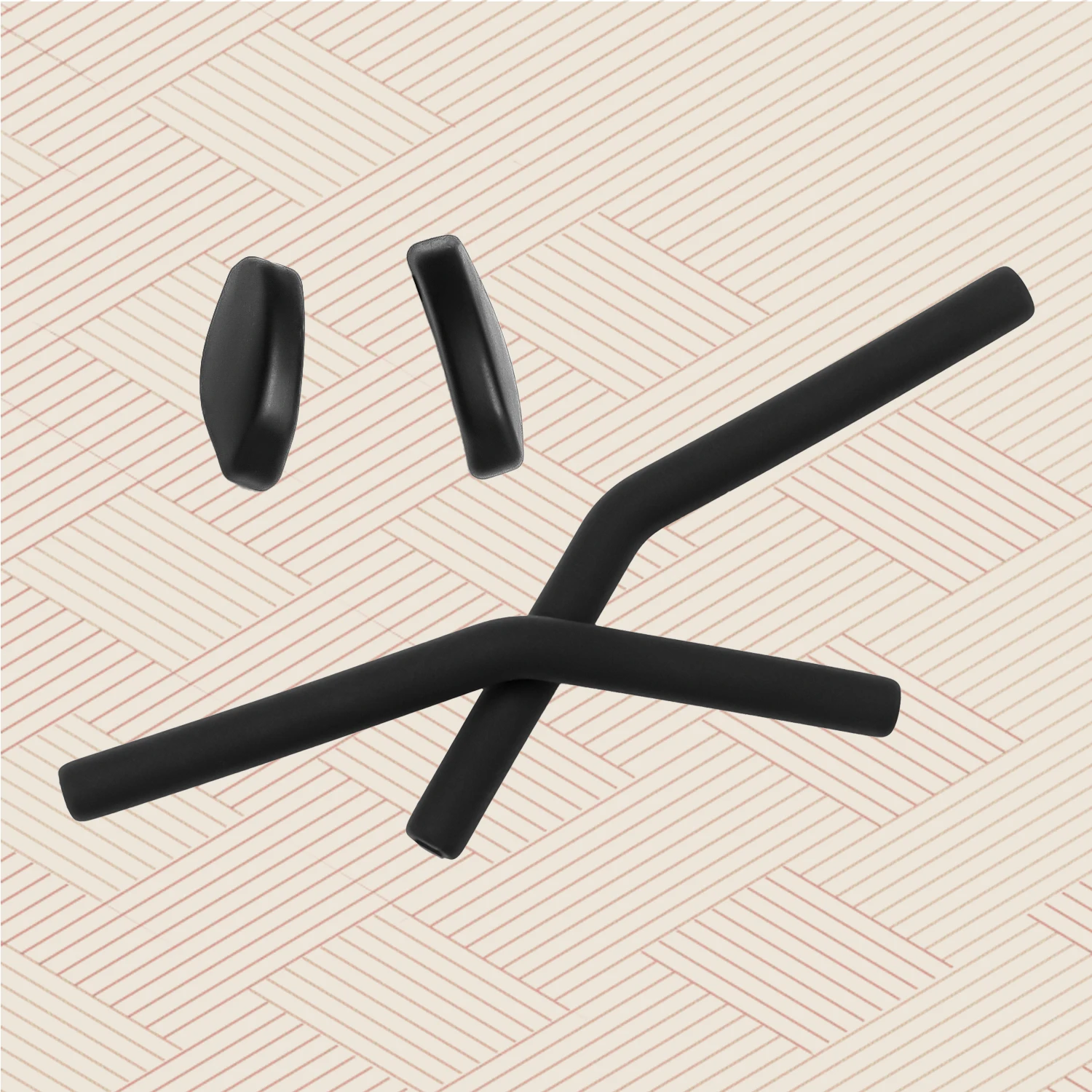 

Black Replacement Rubber Kit EarSocks Nose Pads for Oakley HSTN Metal OO9279 Sunglasses Frame