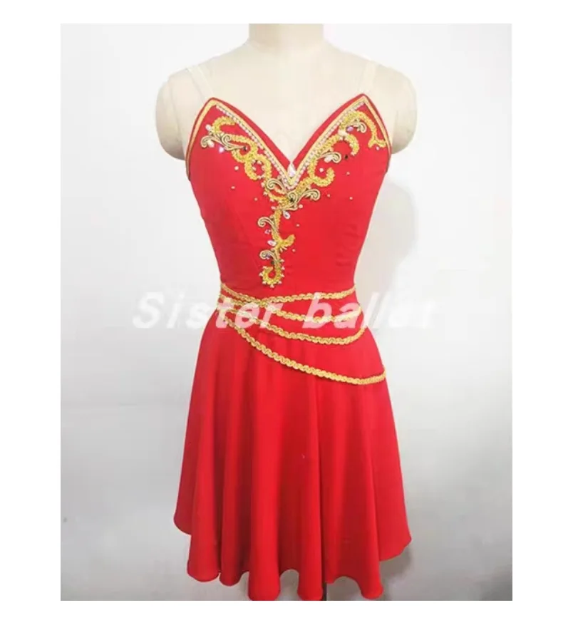 New Don Quixote variation dance dress Cupid high-end private custom adult children white red green performance competition dress