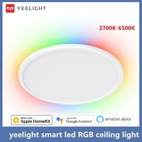 Global Version Yeelight Smart Ceiling Light RGB Wifi 18W/21W Dimmable 2700-6500K Ultra Slim Smart Voice Control Work with Mihome