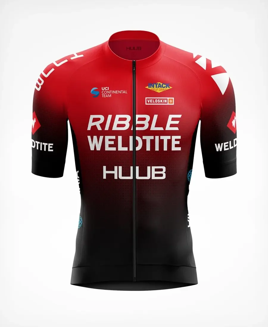 Ribble Weldtite Summer Cycling Men Classic Blue Short Sleeve Jersey Pro Team Quick Dry Breathable Bicycle Shirts Ciclismo