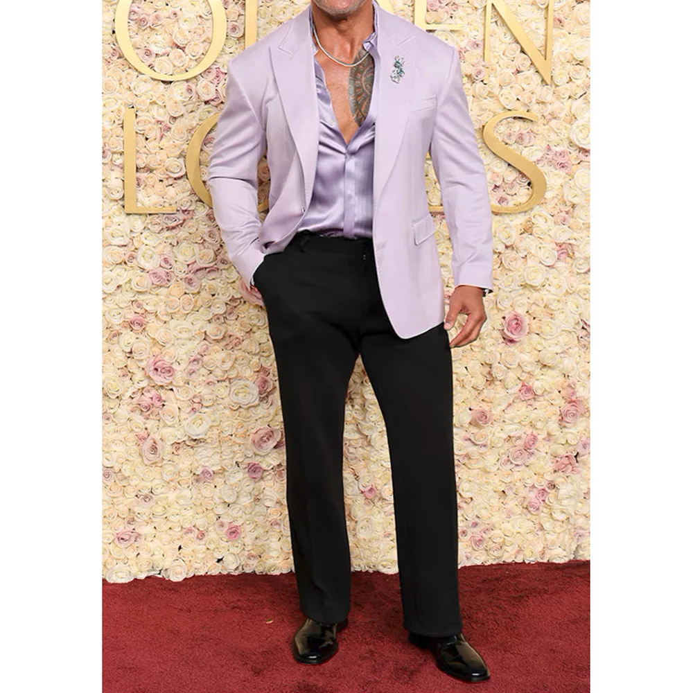 

Fashion Style Men's 2-Piece Formal Wedding Suit Jacket Trousers Groom Tuxedos Slim Fit Business Men Suits