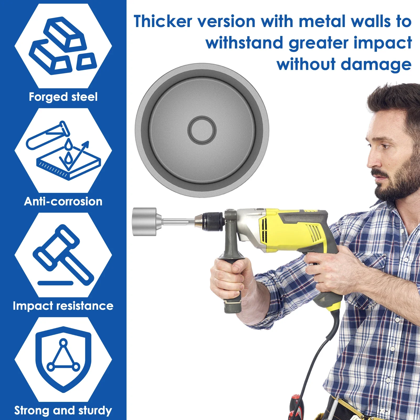 Imagem -05 - Sds-max Driver Haste à Terra Resistente ao Desgaste Ampla Compatibilidade Haste Bits Soquete de Aço para Broca de Martelo Rotativo 30 45 65 mm