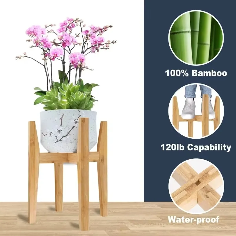 2 PACK Indoor Adjustable Plant Stand, Corner Flower Stand in Living Room, Suitable for 8 To 12 Inch Pot