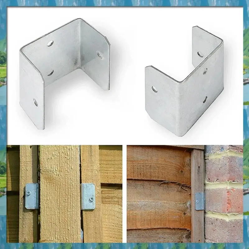AB07 ร้อนแผงรั้วคลิป Trellis รั้วที่ปลอดภัยหรือ Refixpanel ชุบสังกะสีรั้วคลิป Anti Rattling รั้วแผง (Pack Of 10) 3