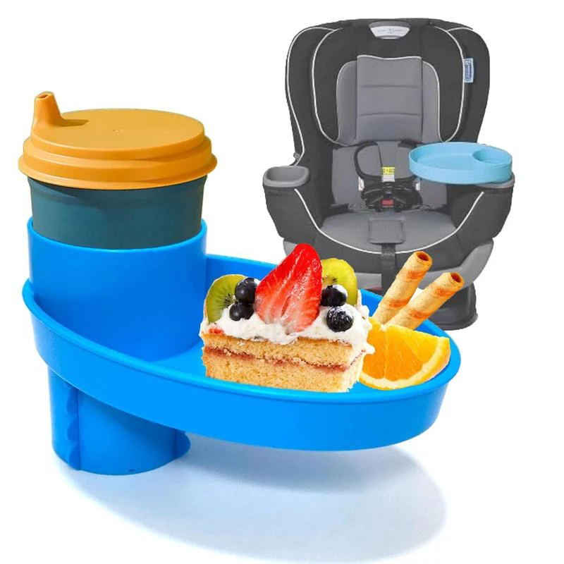 

Car Cup Holder Expander Multi-Function Drink Holder with Food Table 360-Degree Adjustable Base Tray for Snack