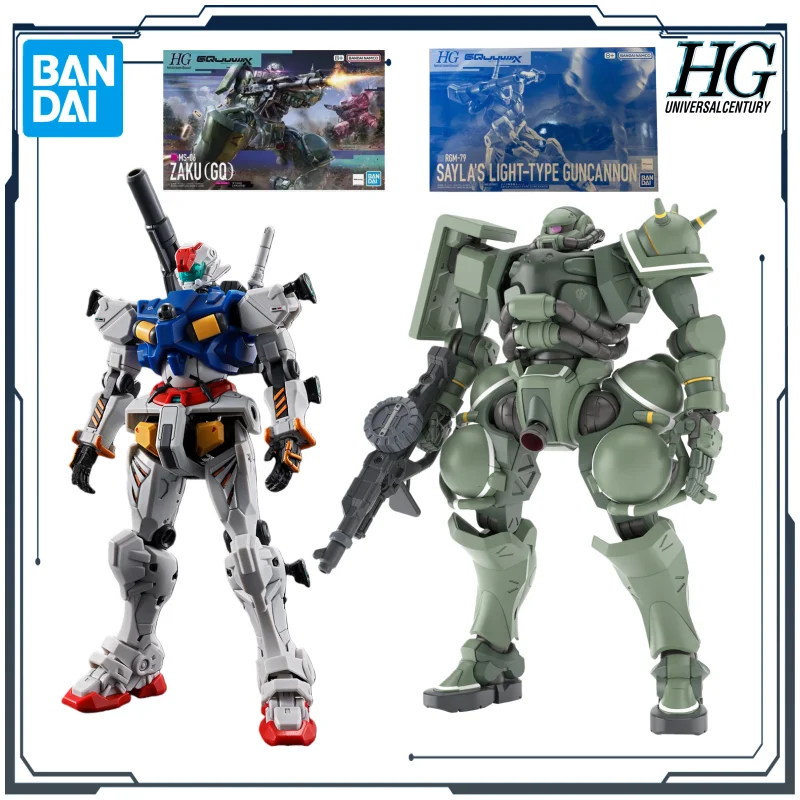 

Bandai HG Gundam GQuuuuuuX Series MS-06 ZAKU(GQ) RGM-79 Sayla's Light-type Guncannon 1/144 Assembled Model Kit Action Figure