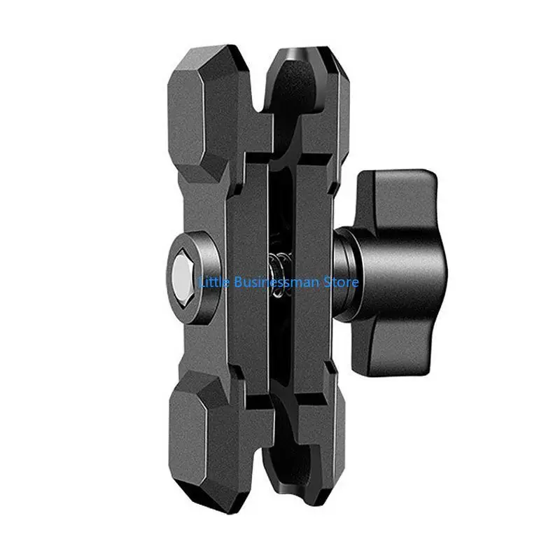 Sicher Aluminium Legierung Doppel Buchse Arm für 1-Zoll Durchmesser Ball Halter Fahrrad Telefon Halterung Zubehör M76A – Detail 4