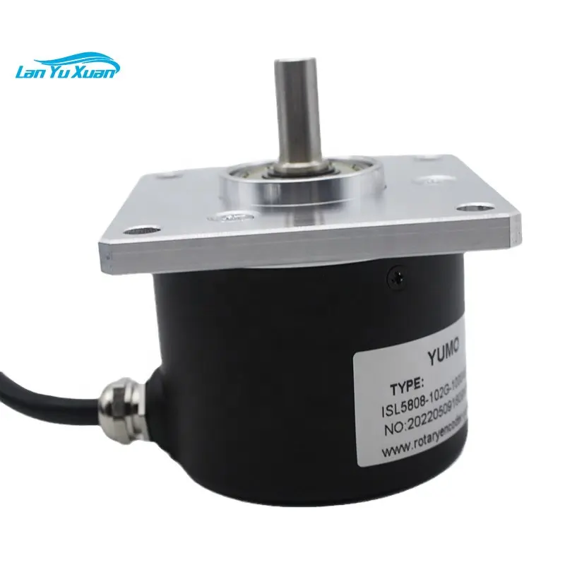 

ISL5808-102G-1000B-5-30K Solid Shaft Incremental Optical Rotary Encoder with 68mm Square flange