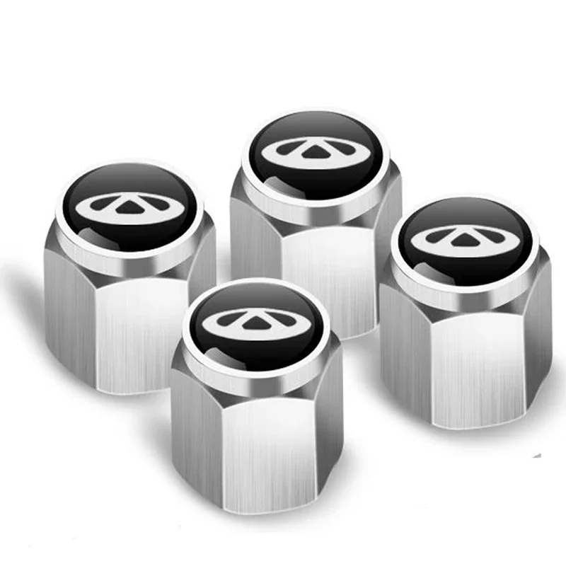 4Pcs For Chery Tiggo Arrizo Omoda Jaecoo DR 4 7 8 Pro C5 J7 J8 Car Wheel Tire Air Valve Caps Stem Cover With Brand Accessories