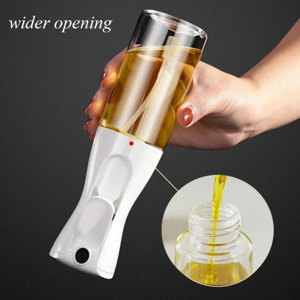200/300/500ml Oil Spray Bottle BBQ Cooking Olive Oil Sprayer Plastic Baking Oil Spray Empty Bottle Vinegar Bottle Or Oil brush