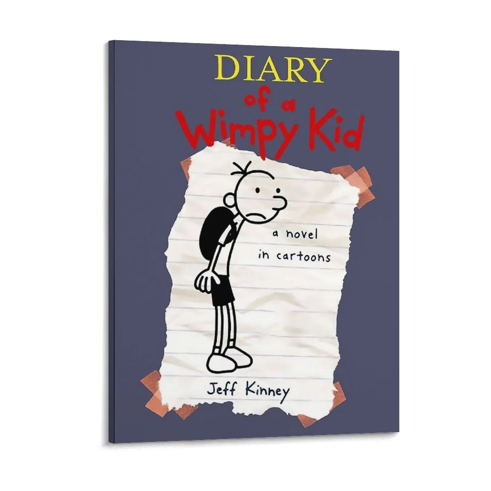 Diary of a Wimpy Kid The Last Straw cover World Book Day Diary Wimpy Kid Canvas Painting Personalized Club Design Tin Poster