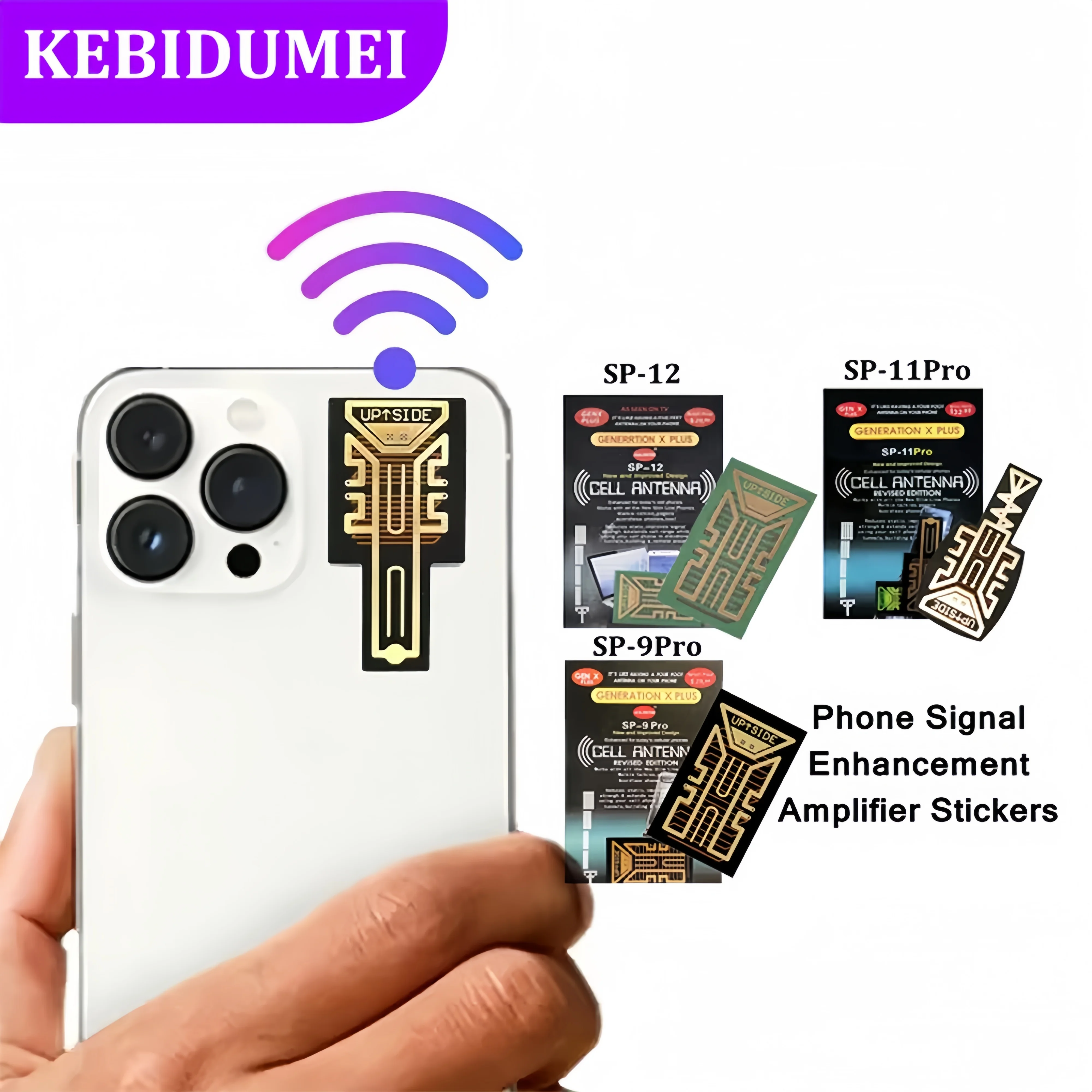 Mobile Phone Signal Enhancement Sticker SP11/12Pro Network Signal Amplifier Portable Booster for iPhone Samsung Xiaomi Huawei