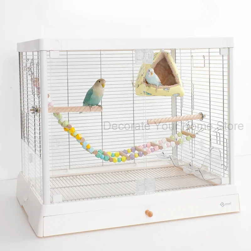 Outdoor Palomas Parrot Cage Feeder Passaros Budgie Rabbit Birdcage Accessories Cover Gaiola Para Passaros Pet Furniture CY50BC