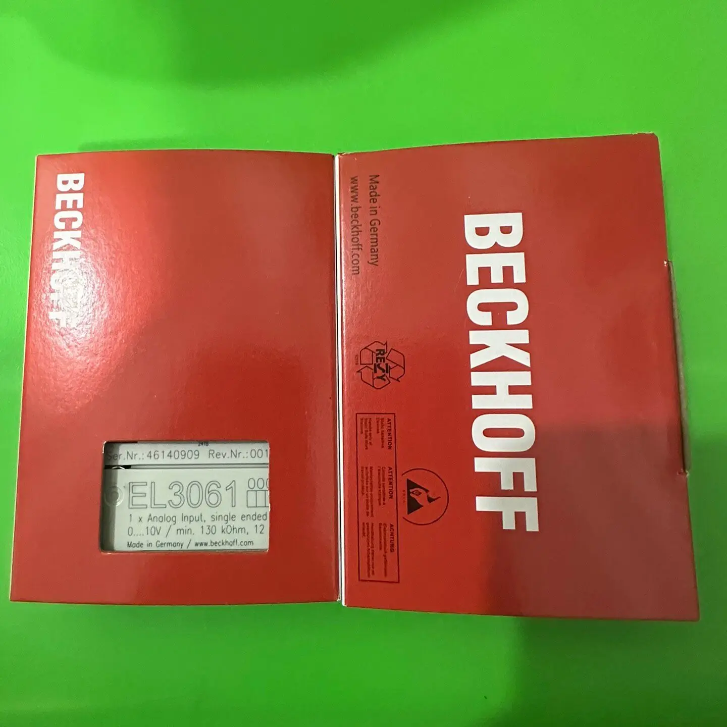 Beckhoff module EL3061 brand new original genuine spot