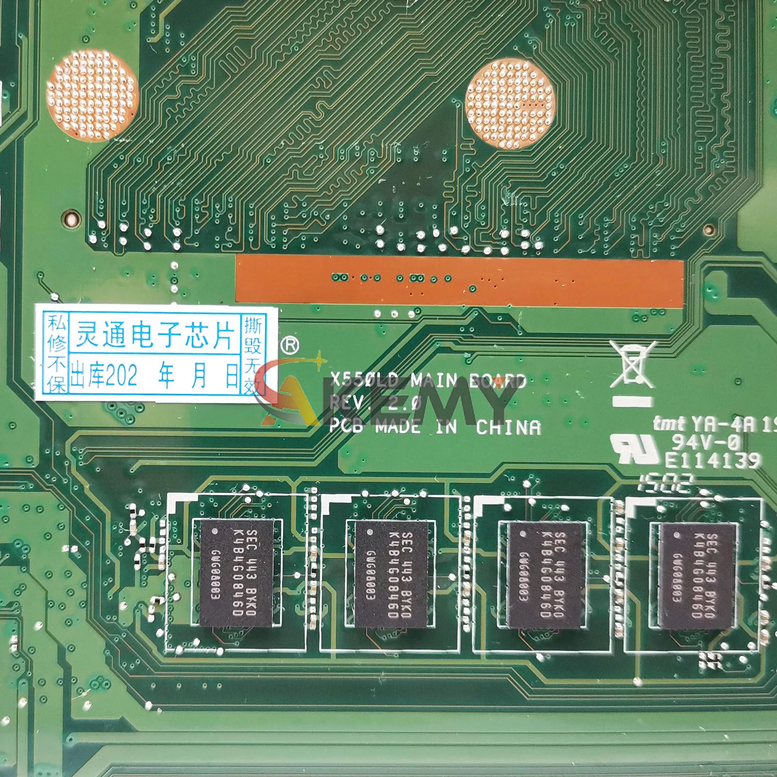 X550LA Laptop Placa-mãe Para ASUS VivoBook X550LN X550LC R510L X550LD X550L X550LB Y581L X552L Mainboard Com I3 I5 I7 CPU stk