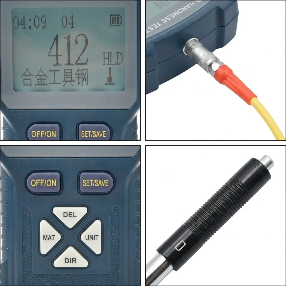 Industrial Maintenance Tool Digital Hardness Gauge High-brightness LCD Screen Backlight Display For HLD Standard