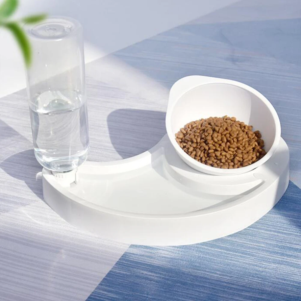 

Anti-Slip Thickened Pet Feeding Environmentally Friendly Dog Slow Feeder Non-Tip Food Water Container For Cat Dog Puppy White