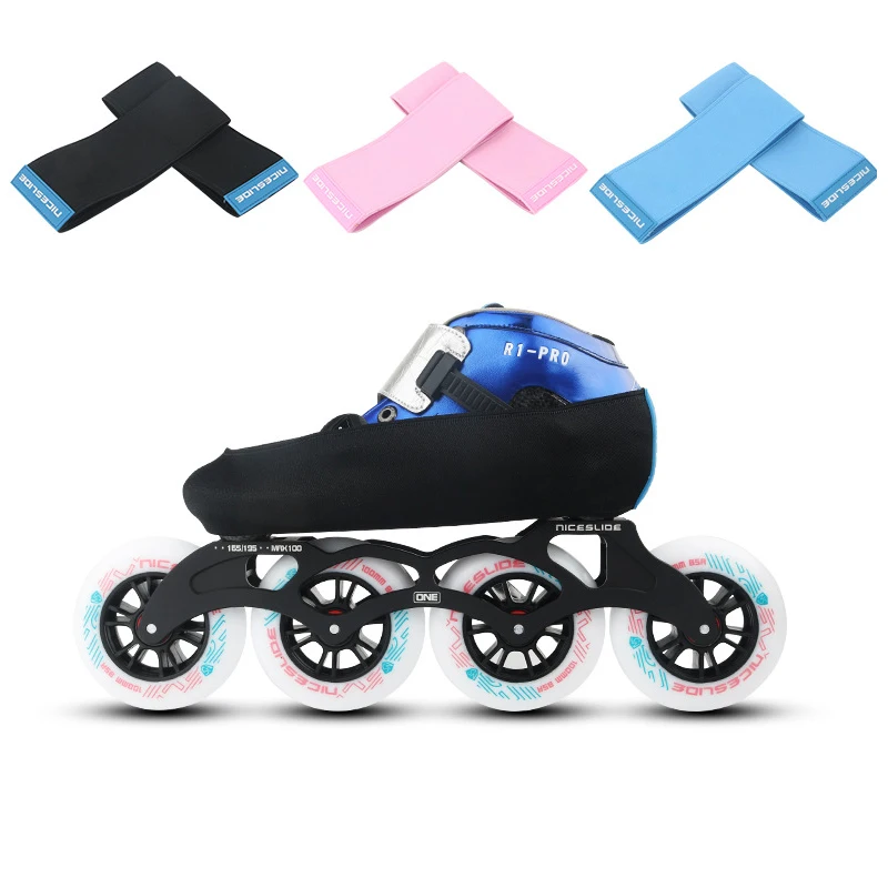 Elastic Roller Skate Boot Covers Scratch Resistant Ice Skate Shoe Protector Lightweight Stretchy for Skating Figure Hockey